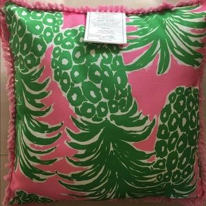 Lilly Pulitzer 17.5” Square Pineapple Pillow